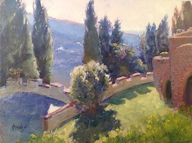 View From Lombard Castle, Florence Art Piece available at Hindes Fine Art Gallery