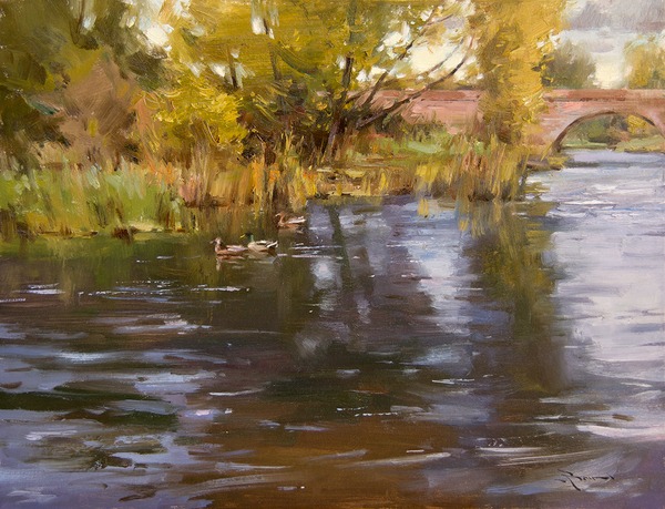 Autumn Eve Art Piece available at Hindes Fine Art Gallery