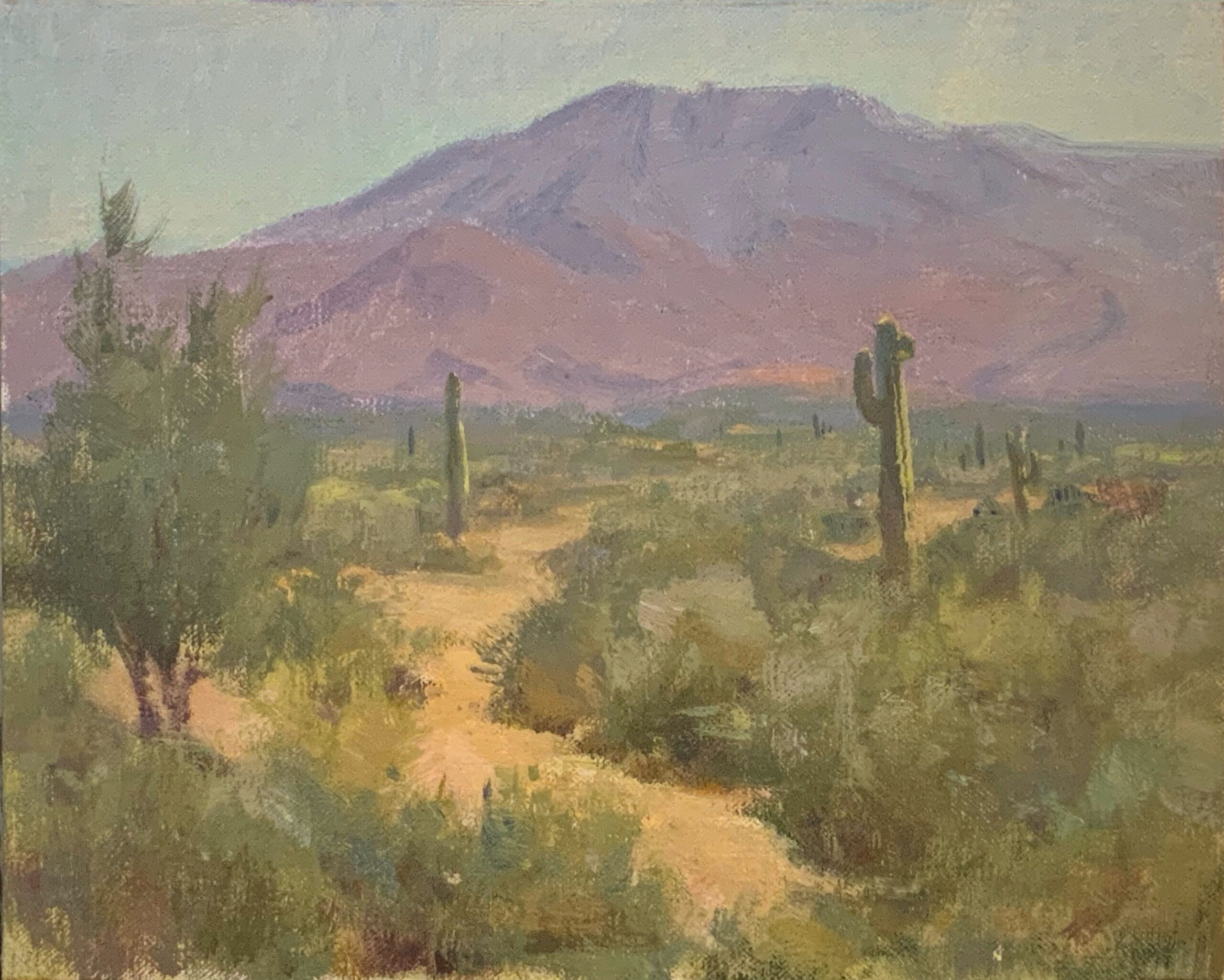 Scottsdale Morning Art Piece available at Hindes Fine Art Gallery
