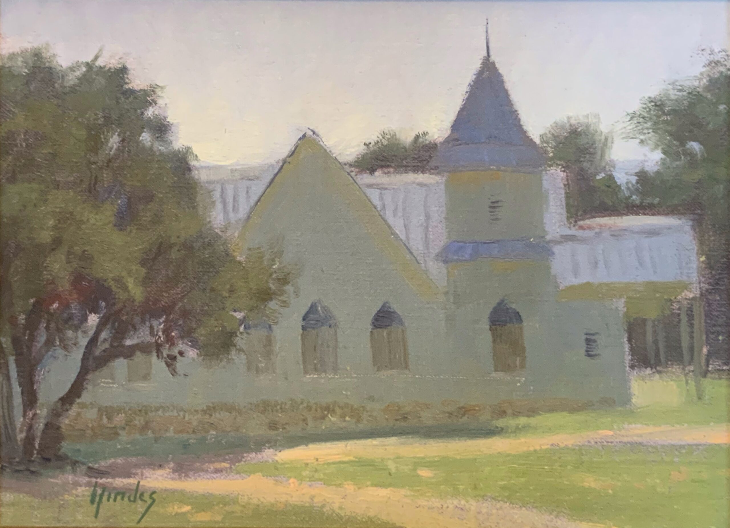 Spicewood Baptist Art Piece available at Hindes Fine Art Gallery