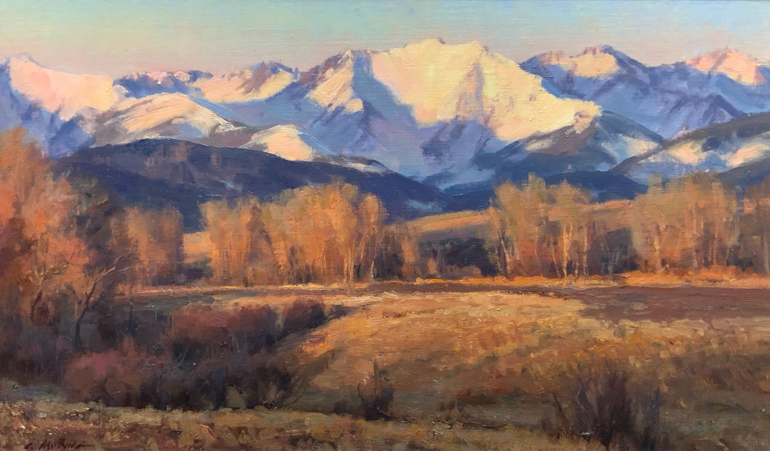 Crazy Mountain Original Art Piece available at Hindes Fine Art Gallery