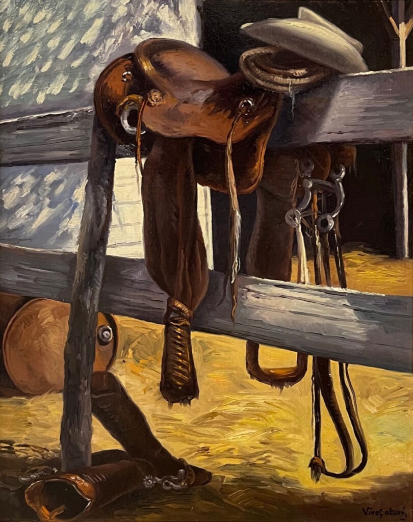 Texas Still Life - Saddle / Cowboy Hat (SOLD)