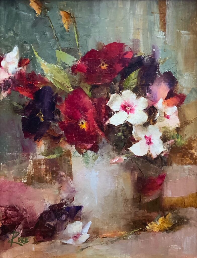 Bouquet with Periwinkle (SOLD)