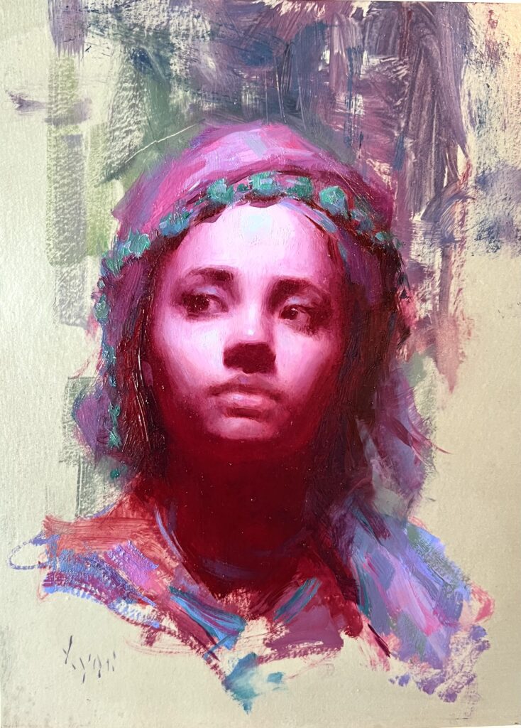 Ashlie Pink and Green (SOLD)