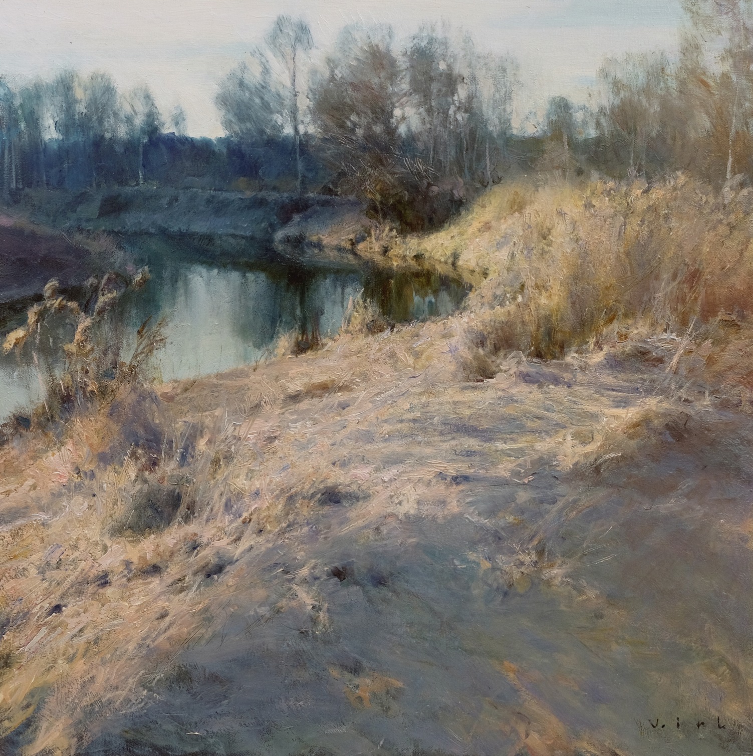 By the River Klyazma by Vladimir Kirillov